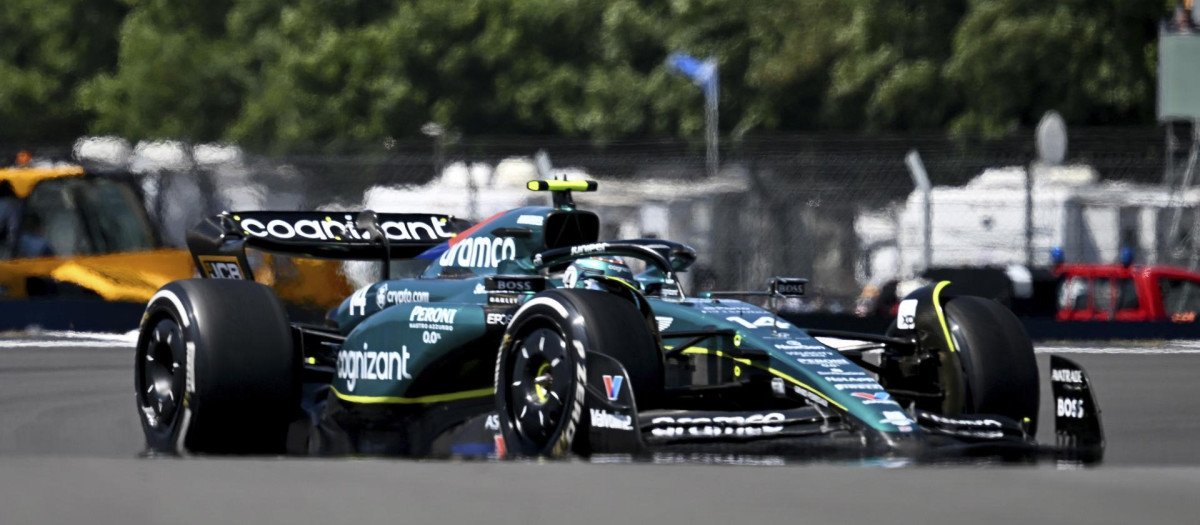 Fernando Alonso, en el Gran Premio de Silverstone