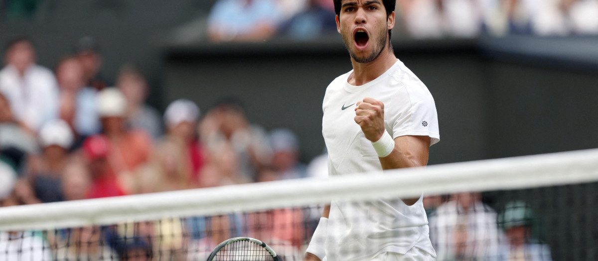 Carlos Alcaraz está ya en cuartos del Grand Slam de Wimbledon