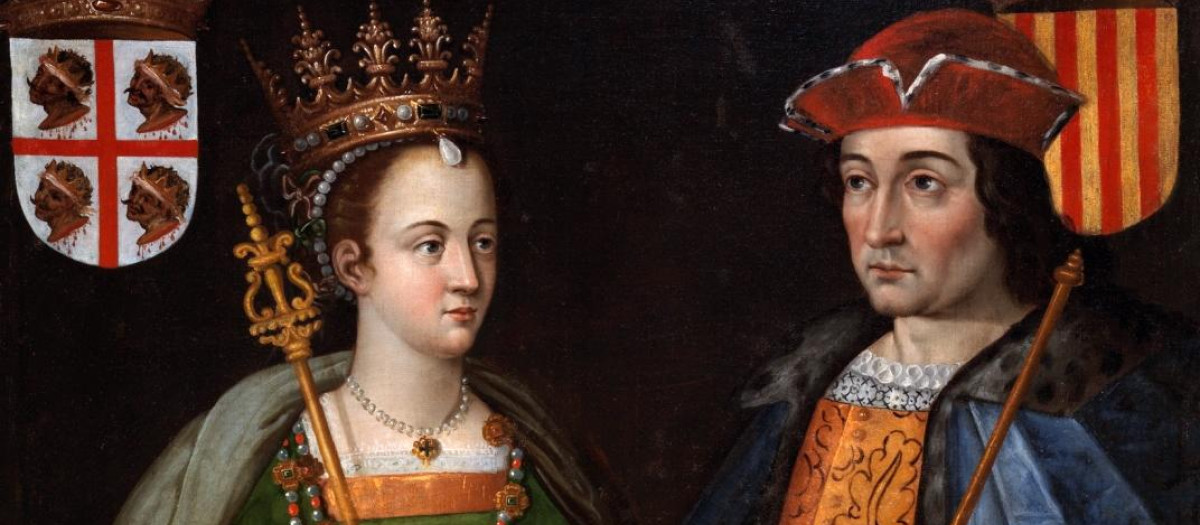 Retratos de la reina Petronila de Aragón y el conde Ramón Berenguer IV de Barcelona