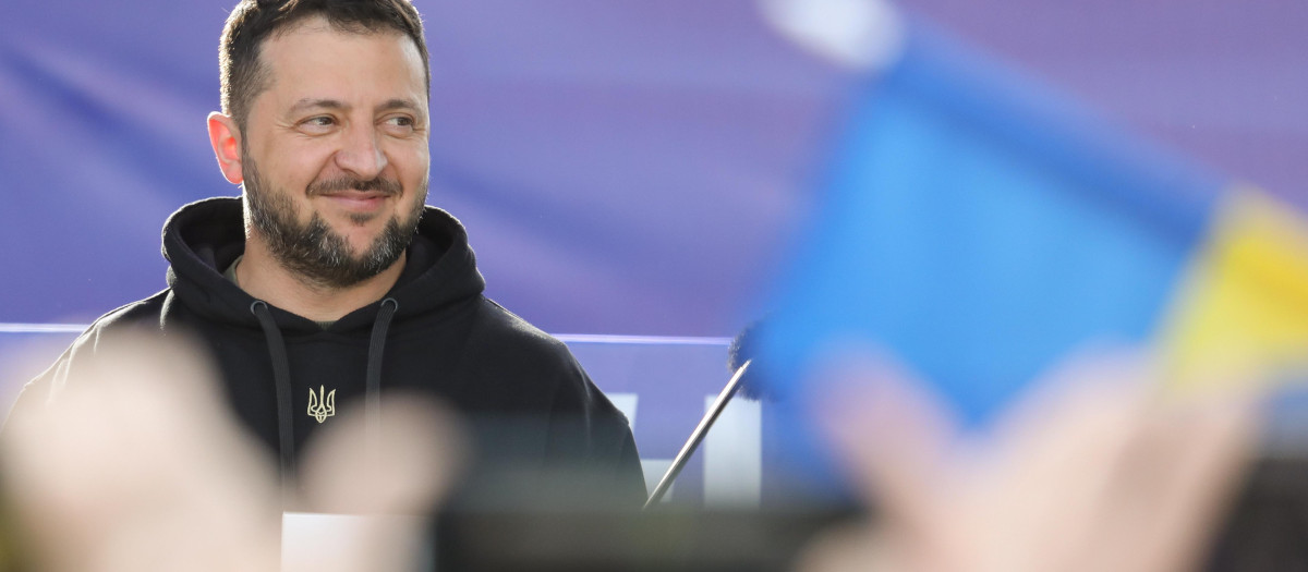 El presidente de Ucrania, Volodimir Zelenski, en la cumbre de la OTAN de Vilna