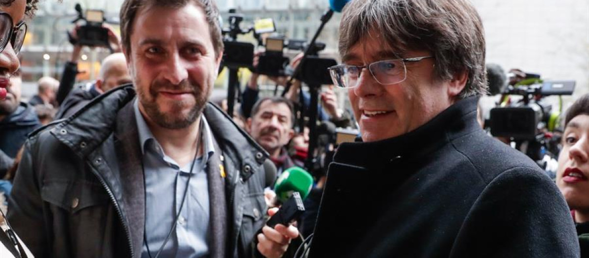 Toni Comín y Carles Puigdemont