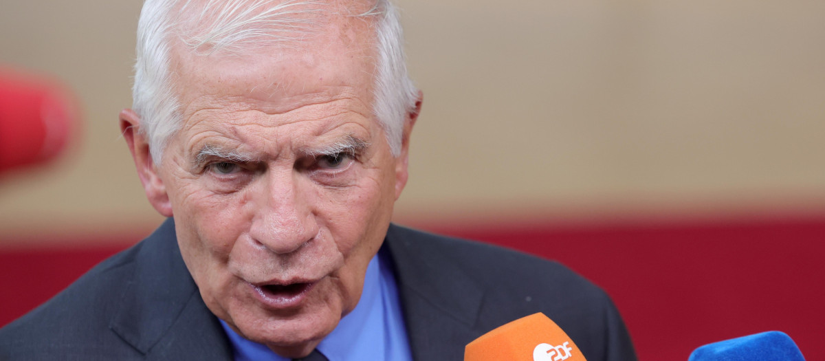 Josep Borrell, a su llegada a la cumbre UE-CELAC