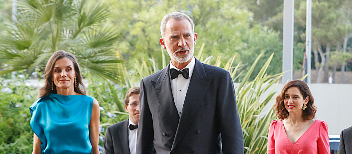 Spanish King Felipe VI and Queen Letizia during the ABC Awards : Mariano de Cavia, Luca de Tena and Mingote 2023 in Madrid on Monday, 17 July 2023.