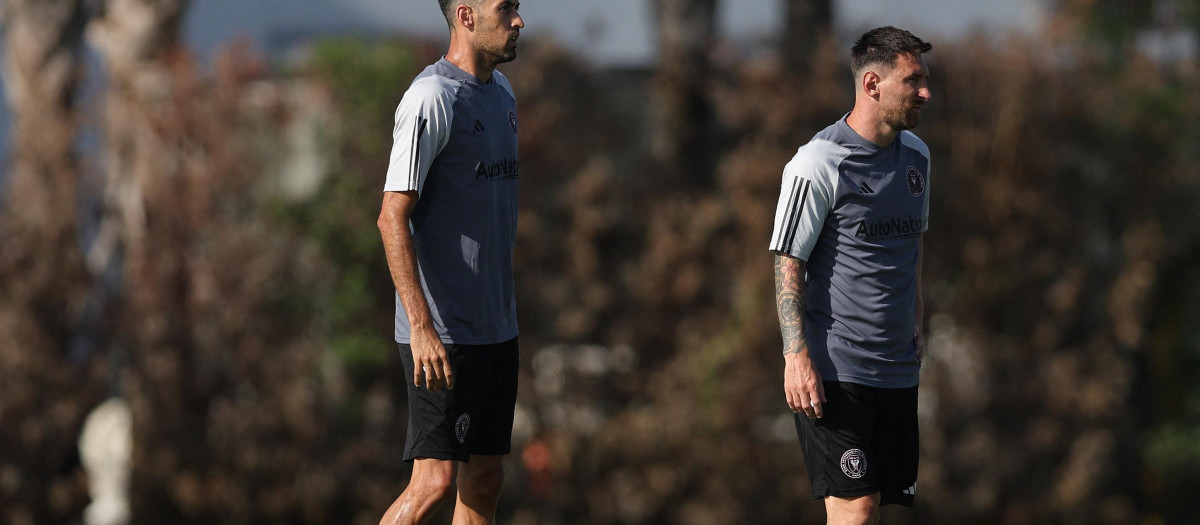 Messi y Busquets entrenan con el Inter de Miami