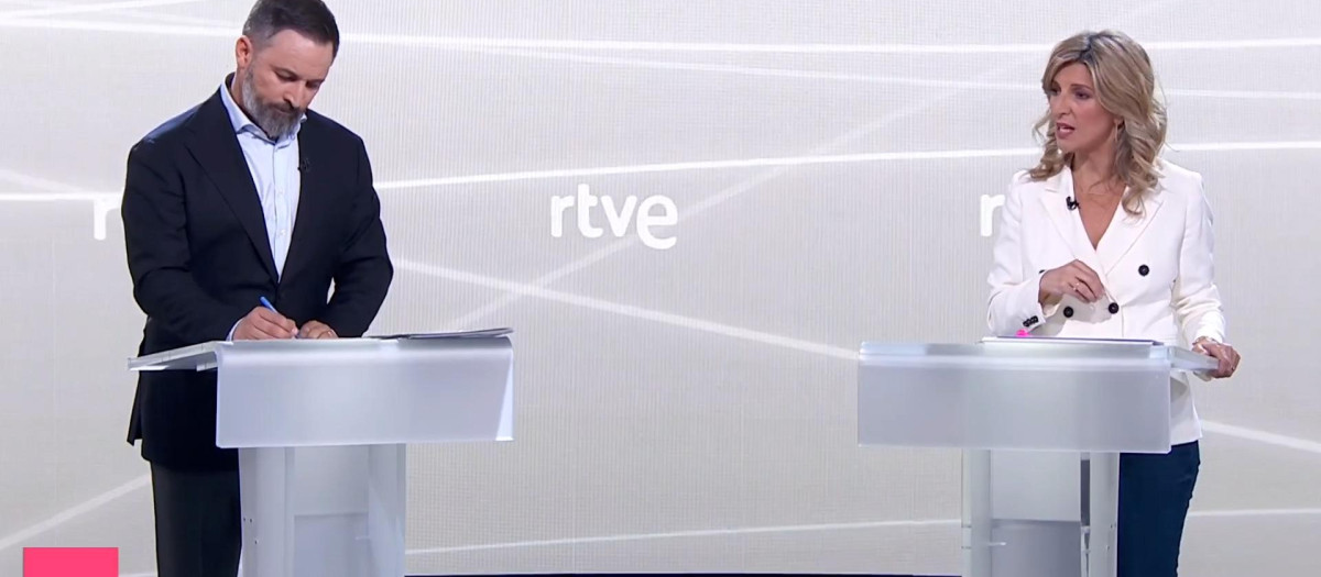 Abascal y Díaz, durante el debate