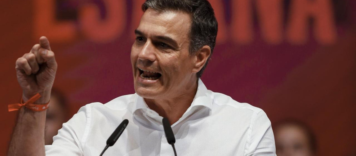 Pedro Sánchez, en un mitin en Lugo