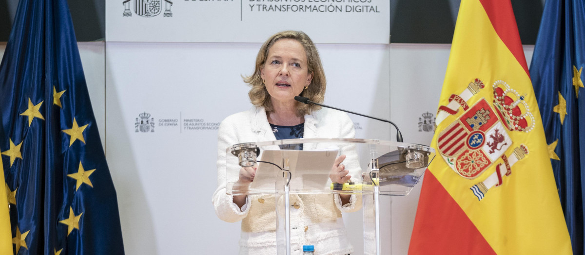 La vicepresidenta primera y ministra de Asuntos Económicos y Transformación Digital, Nadia Calviño