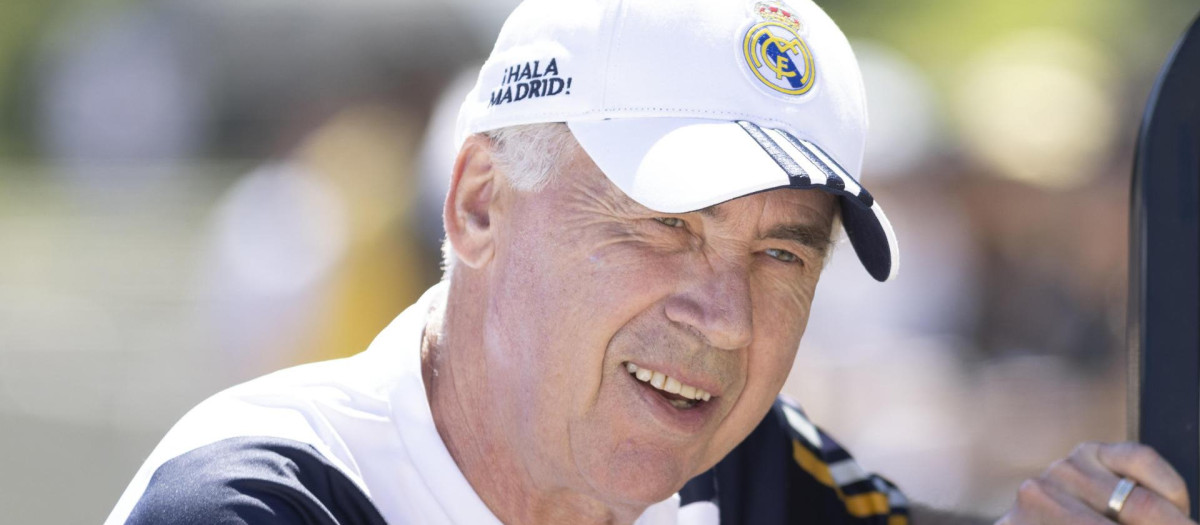 Carlo Ancelotti, en el stage de Los Ángeles