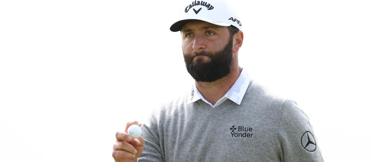 Jon Rahm, durante la primera jornada del British Open