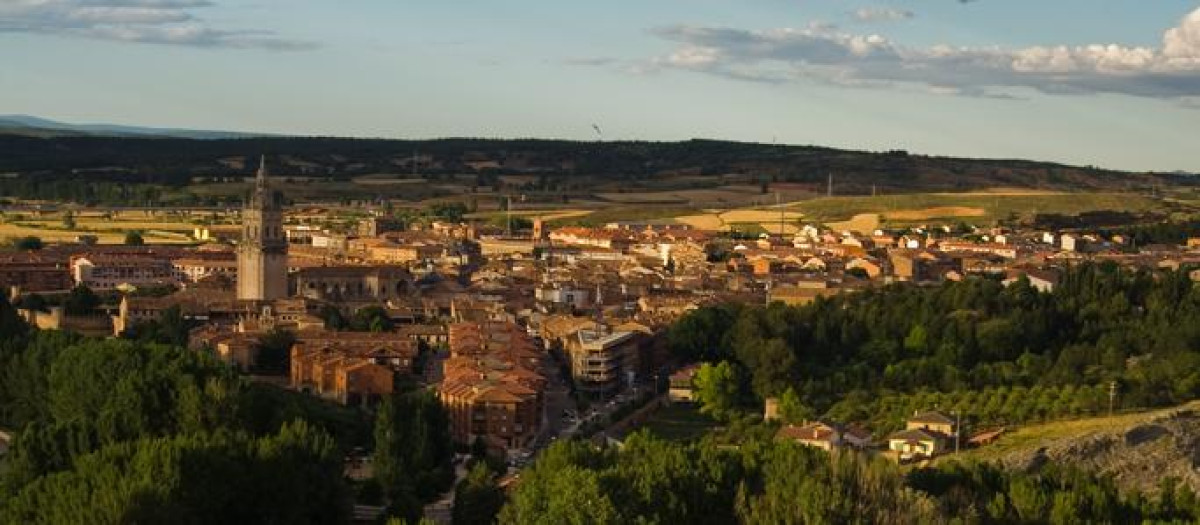 Vista de El Burgo de Osma desde el castillo de Osma