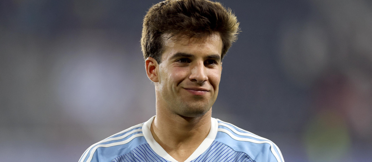 Riqui Puig, en una imagen con los Ángeles Galaxy