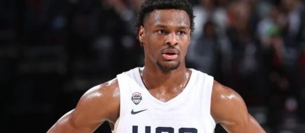 Bronny James, en una imagen de archivo