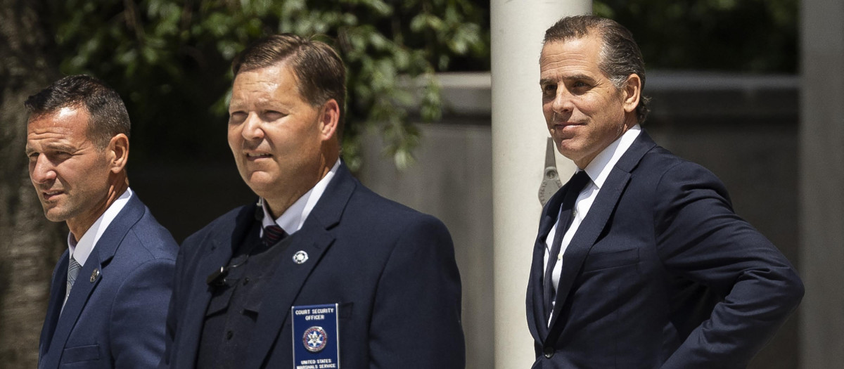 Hunter Biden a su salida del tribunal federal