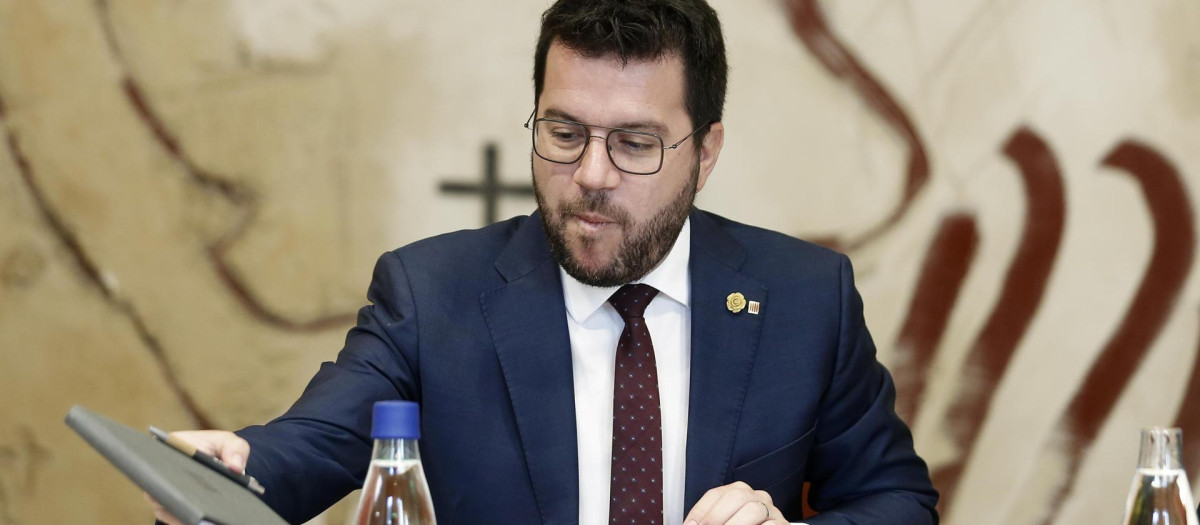 El presidente de la Generalidad y coordinador de ERC, Pere Aragonès
