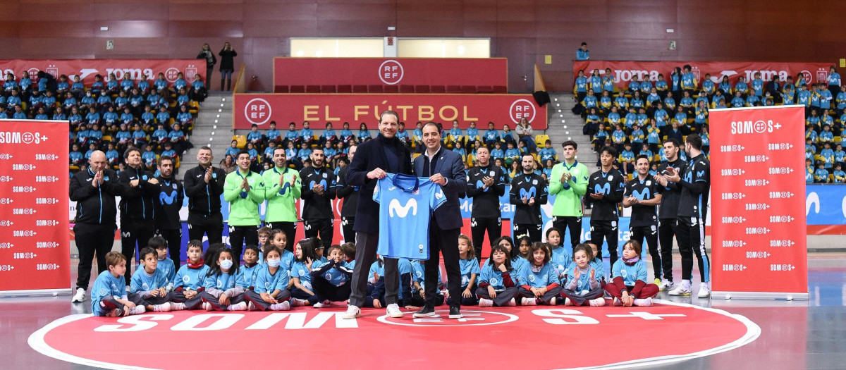 Movistar Inter llevó al Gira Megacracks a las instalaciones de la RFEF