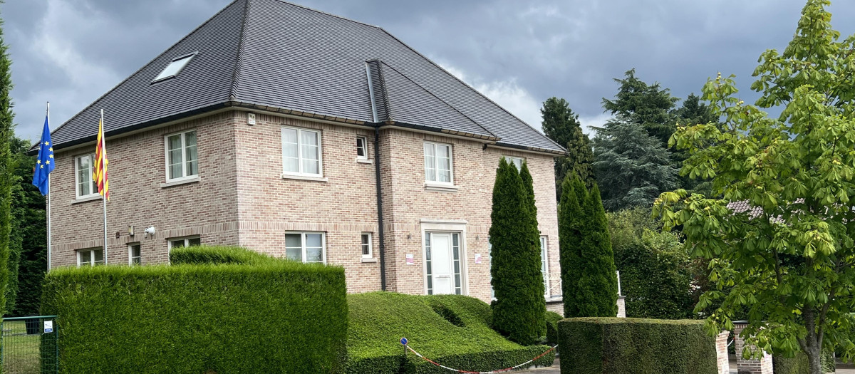 La casa de Puigdemont, en un barrio residencial de Waterloo