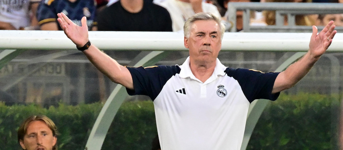 Carlo Ancelotti, en el clásico de pretemporada