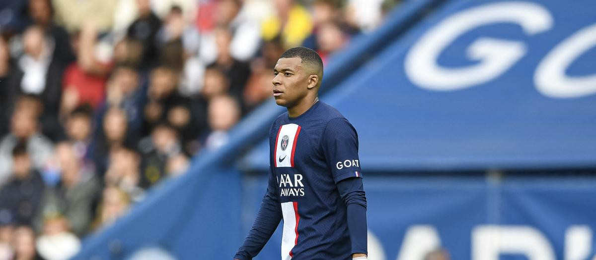 Kylian Mbappe, con el PSG durante la pasada temporada