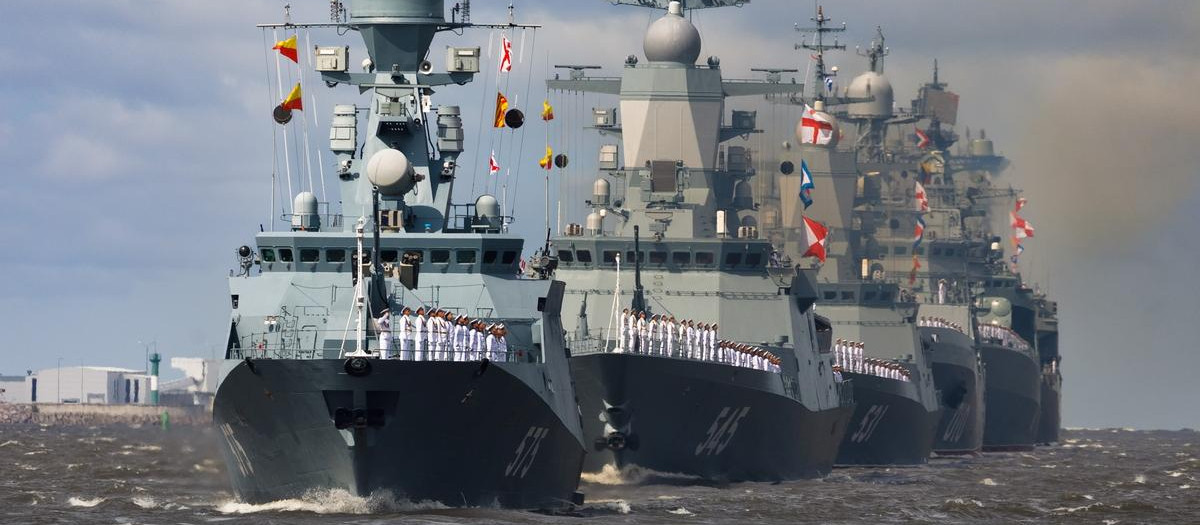 Buques rusos en San Petersburgo