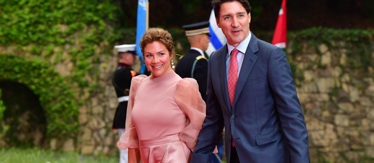 El primer ministro de Canadá, Justin Trudeau, y su esposa, Sophie Gregoire