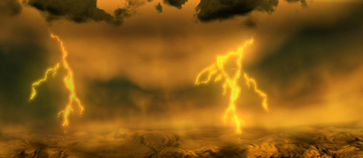 Recreación de una lluvia de ácido sulfúrico en Venus