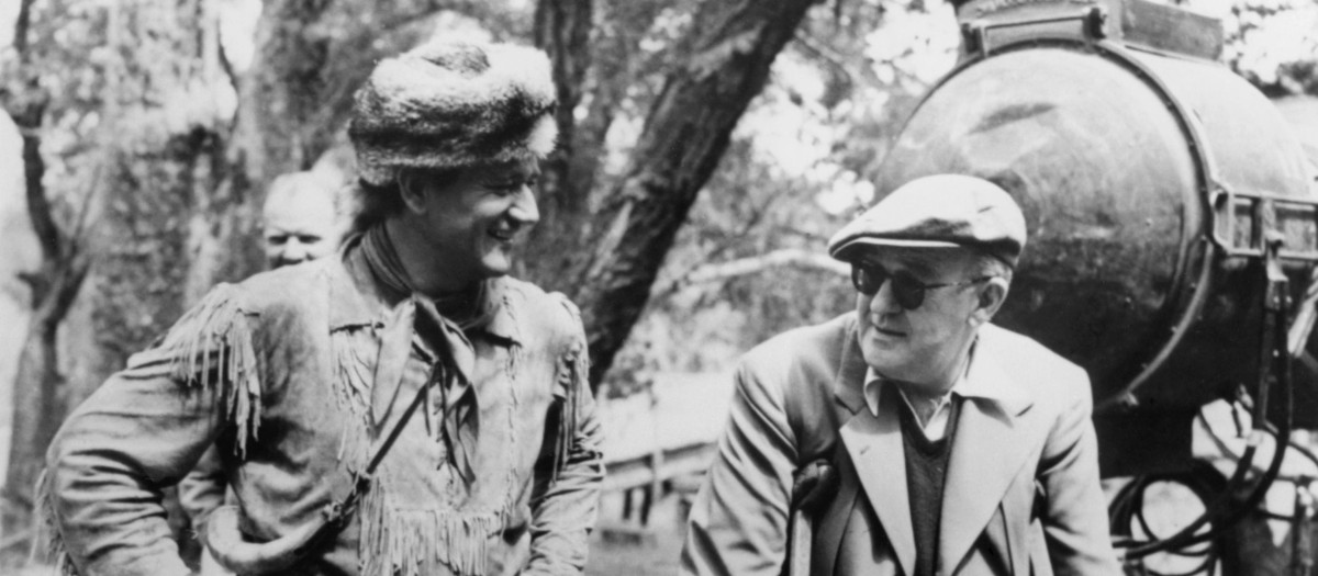 John Ford y John Wayne en el rodaje de 'El Alamo'