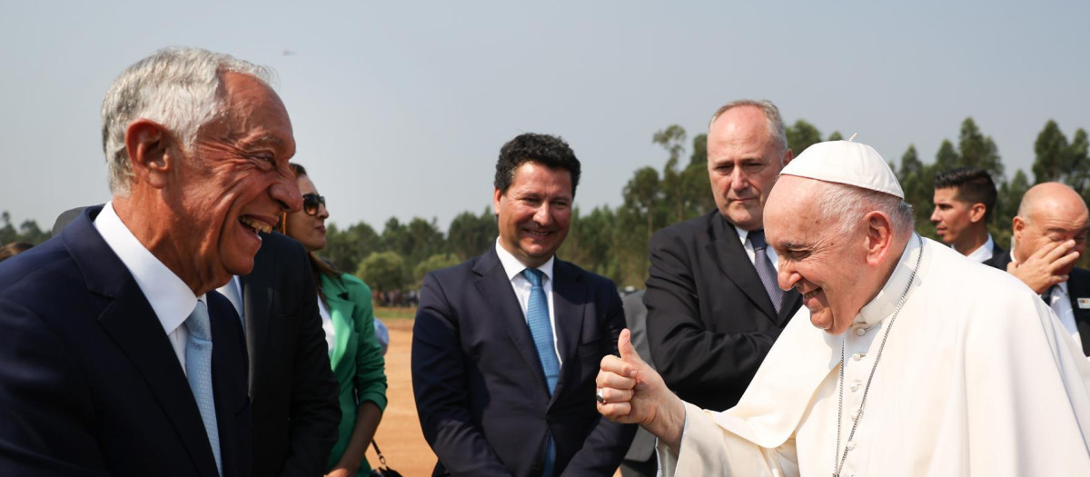 Marcelo Rebelo de Sousa ha acompañado al Papa en muchos actos