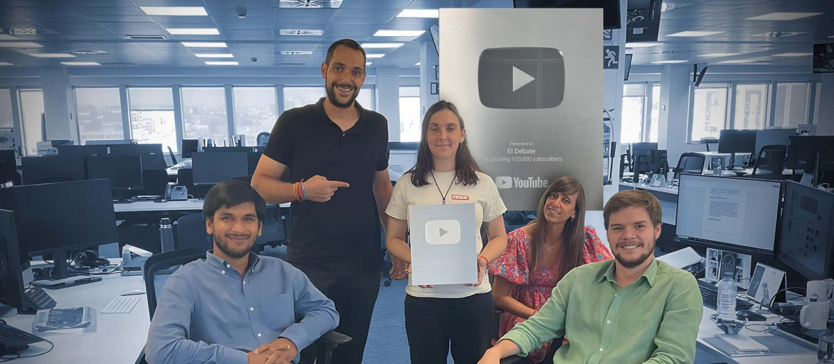 Parte del equipo de Audiovisual de El Debate
