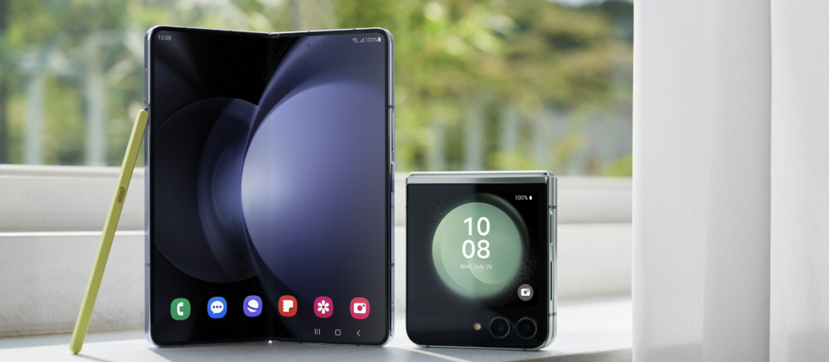Galaxy Z Flip5 y Galaxy Z Fold5, son los dos últimos modelos plegables