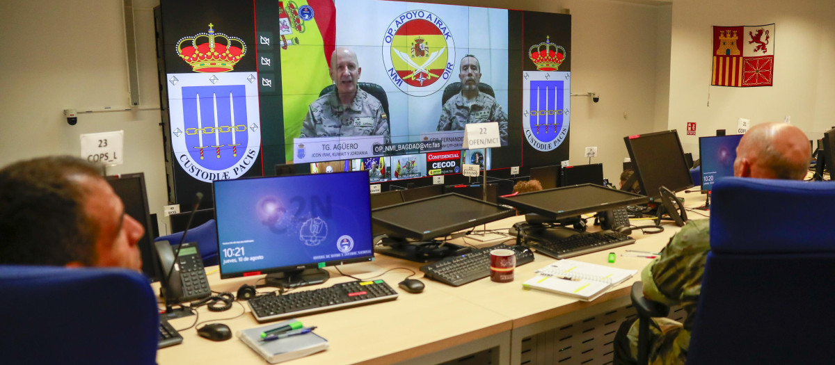 Desde este Centro de Operación se coordinó la evacuación de los españoles que regresaron de Níger