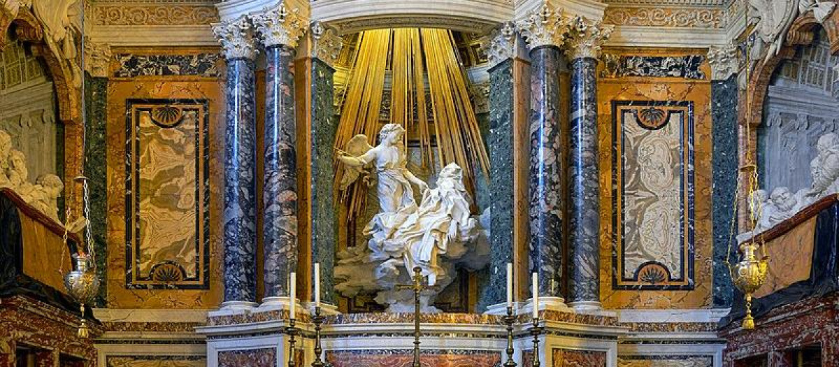 El éxtasis de santa Teresa de Bernini en santa María de la Victoria (Roma)