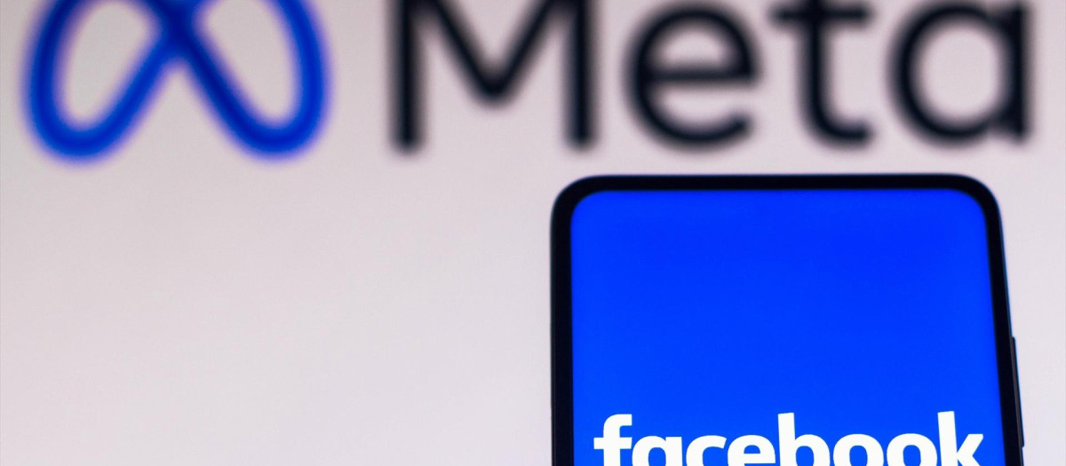 Logotipo de Meta y Facebook.