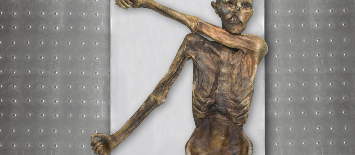 Ötzi tiene más de 5.300 años de antigüedad y es la momia más antigua preservada en hielo que se conoce