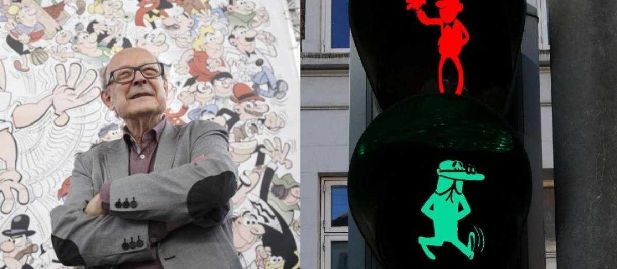 Un profesor navarro propone un simpático homenaje a Francisco Ibáñez en las calles de Barcelona