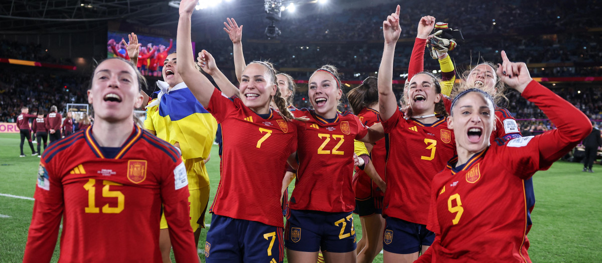 Alegría y euforia en la victoria de España en el Mundial femenino de fútbol