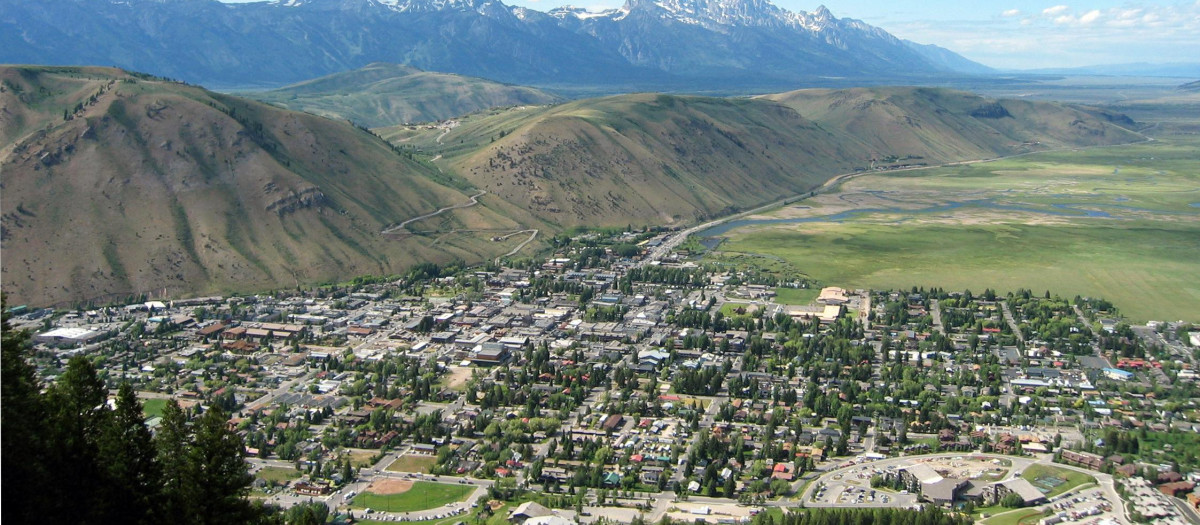 Jackson, la principal ciudad en el valle de Jackson Hole