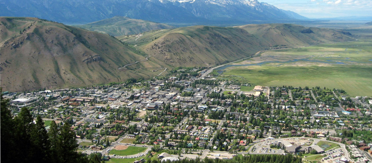 Jackson, la principal ciudad en el valle de Jackson Hole