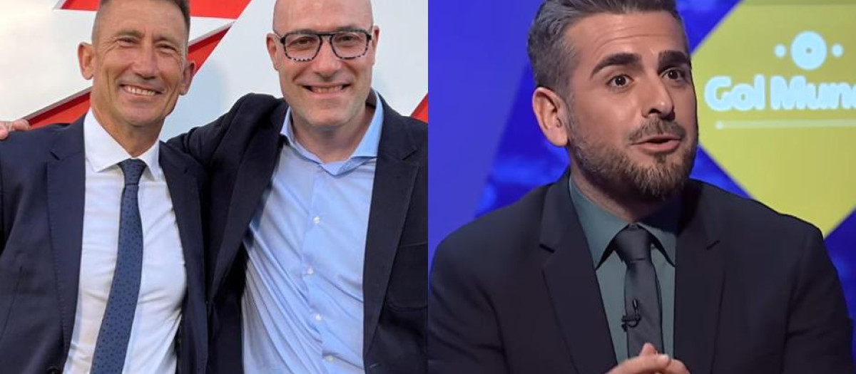 Carlos Martínez, Miguel Ángel Román y José Sanchis, de izquierda a derecha