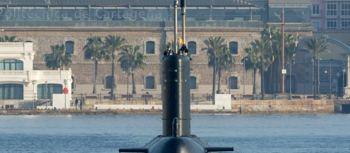 El submarino Tramontana de la Armada española, ya en el tramo final de su vida operativa