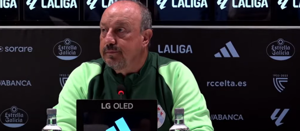 Rafa Benítez, entrenador del Celta de Vigo