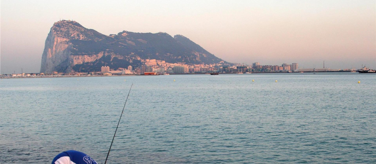 Vista del peñón de Gibraltar