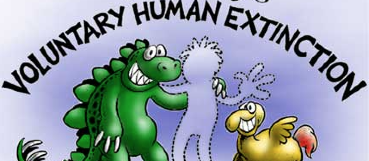 Viñeta sobre la extinción voluntaria de la humanidad
