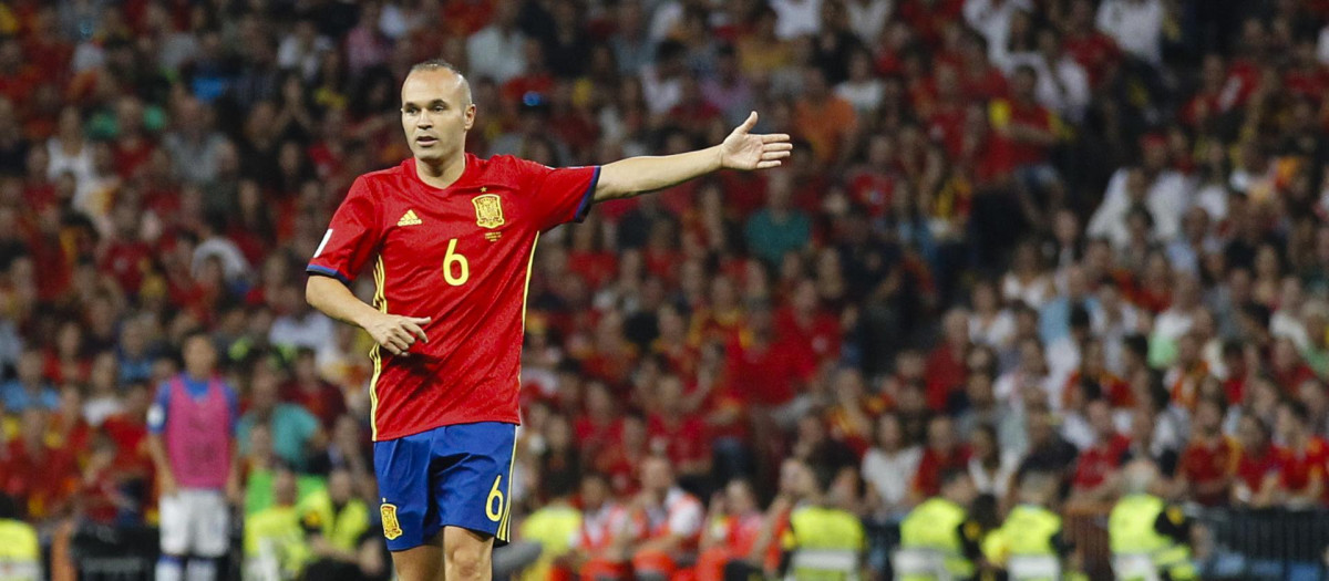 Andrés Iniesta, en su época como jugador de la selección