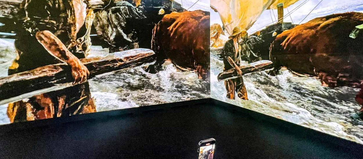 La exposición inmersiva 'Sorolla a través de la luz', en el Palacio Real de Madrid