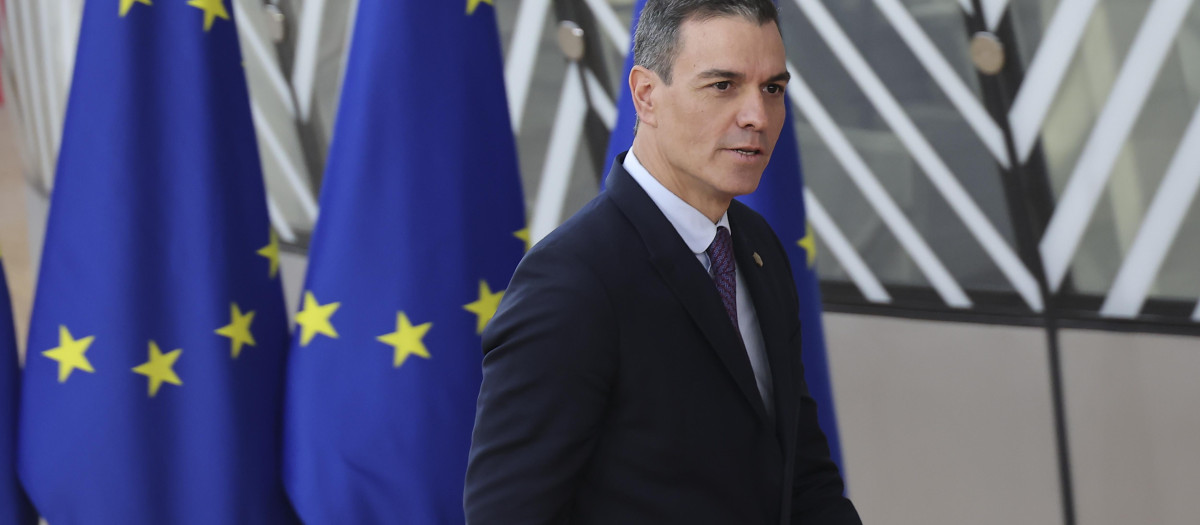 Pedro Sánchez, en una visita al Consejo Europeo