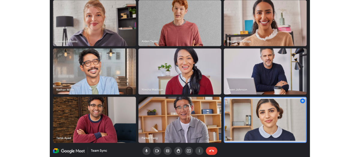 Videollamada por Google Meet.