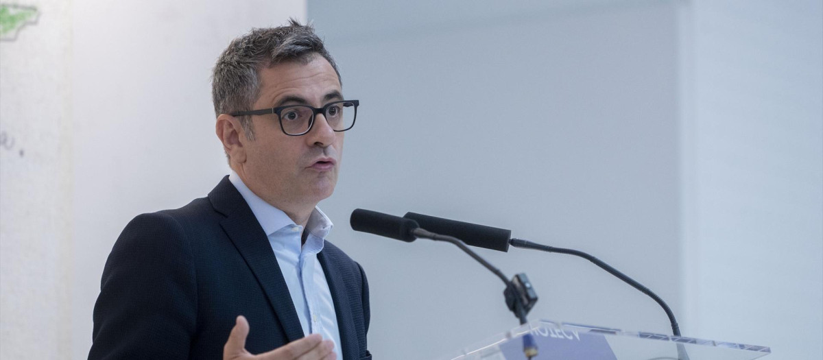 El ministro de la Presidencia, Relaciones con las Cortes y Memoria Democrática en funciones, Félix Bolaños, este jueves