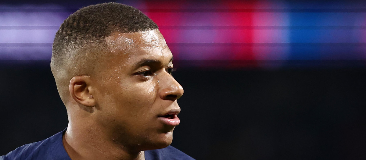 Kylian Mbappé, en uno de los partidos del PSG esta temporada