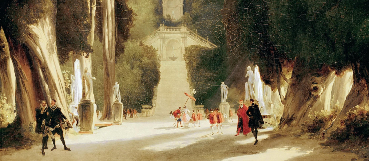 Parque de Villa de Este, Carl Blechen, 1830