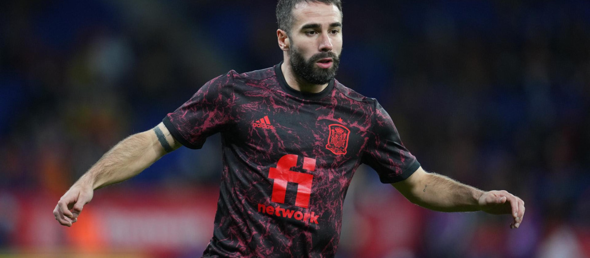 Dani Carvajal, en una convocatoria con la selección española el pasado año